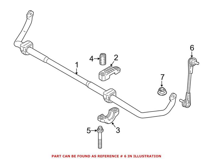 BMW Suspension Stabilizer Bar Link - Front 31306861483